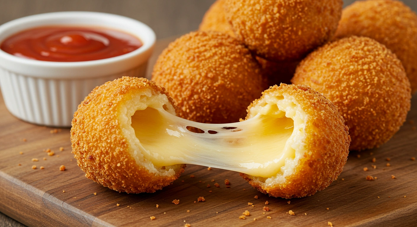 Golden Cheese Spheres - tertiary view